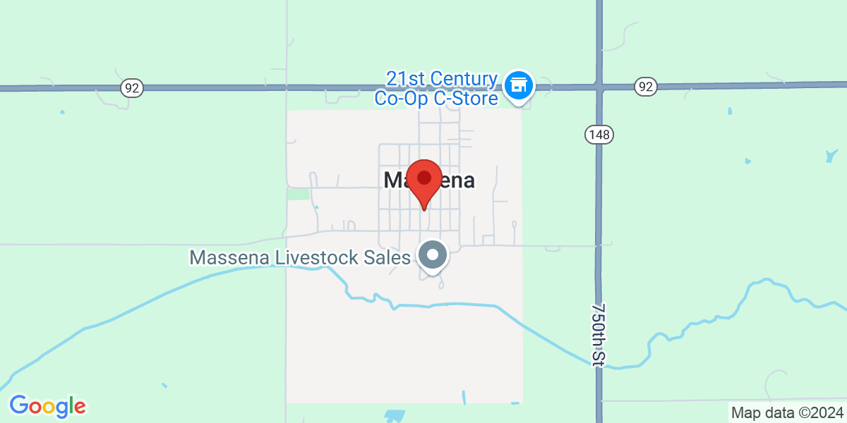 Map of Massena Public Library